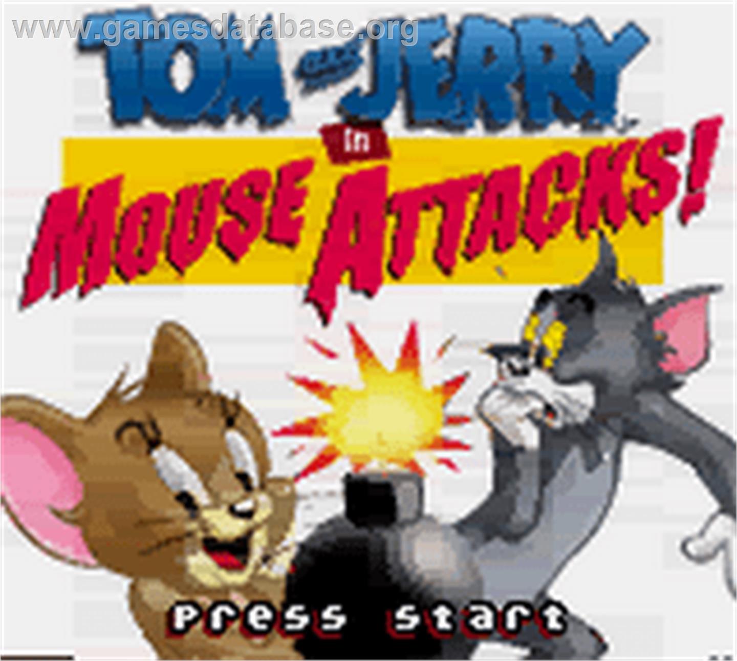 Tom And Jerry In Mouse Attacks! - Nintendo Game Boy Color - Artwork - Title Screen