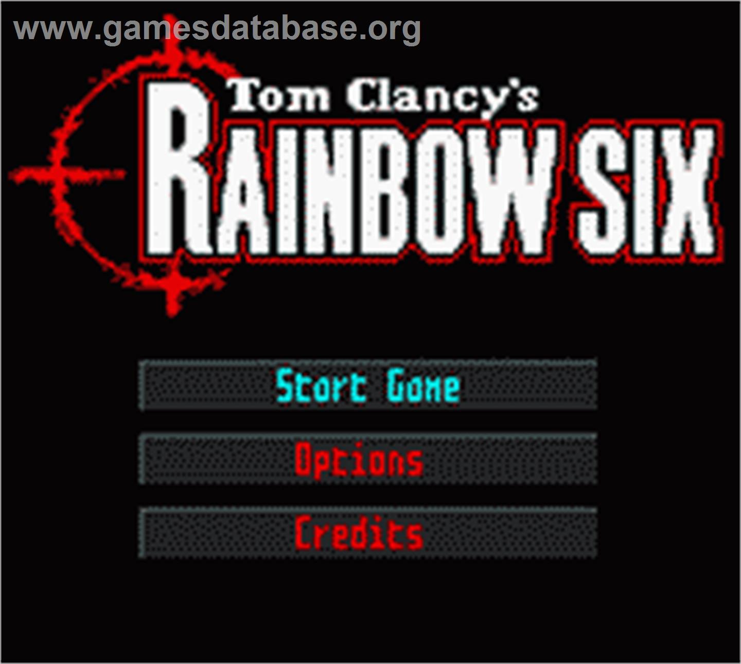 Tom Clancy's Rainbow Six - Nintendo Game Boy Color - Artwork - Title Screen