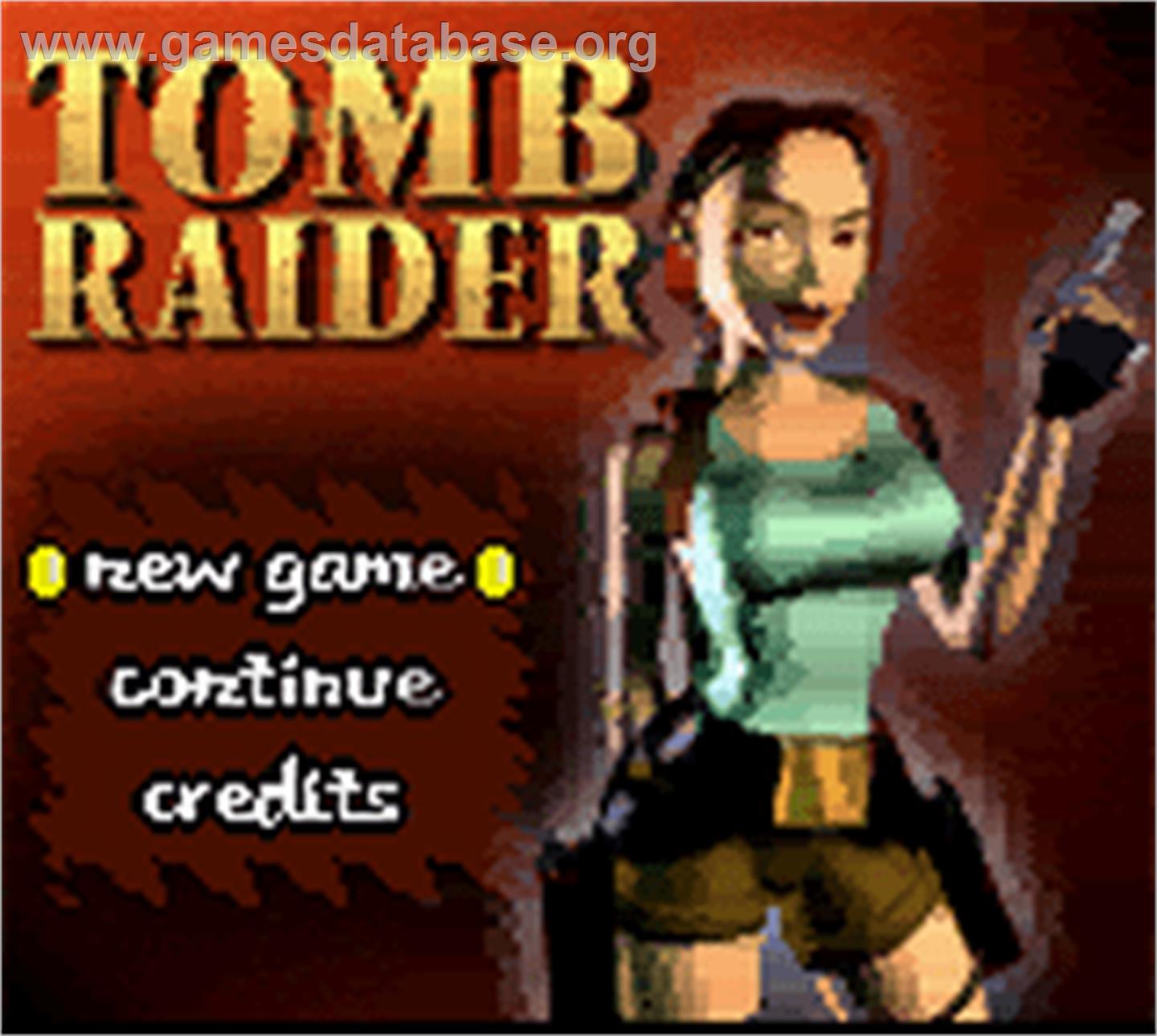 Tomb Raider - Nintendo Game Boy Color - Artwork - Title Screen