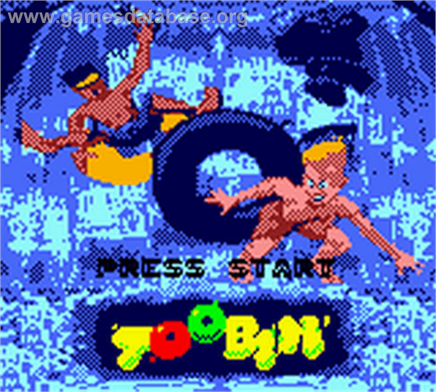 Toobin' - Nintendo Game Boy Color - Artwork - Title Screen