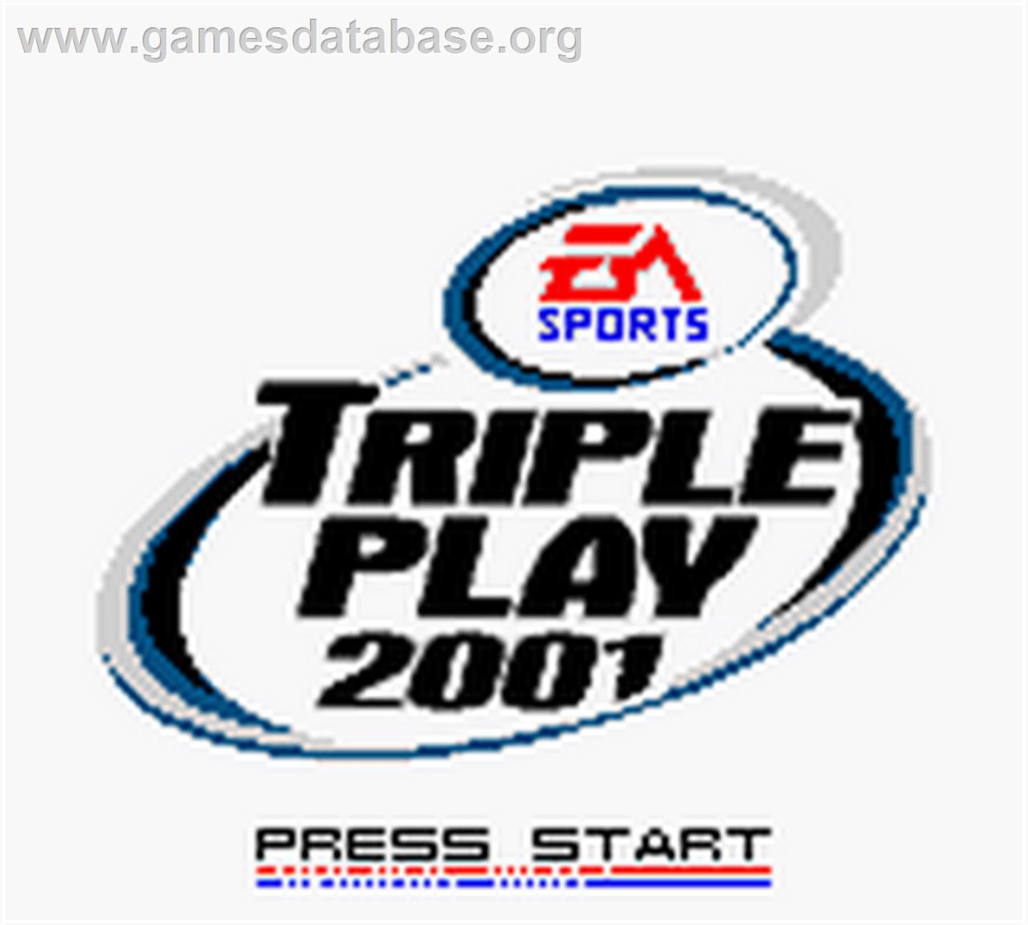Triple Play 2001 - Nintendo Game Boy Color - Artwork - Title Screen