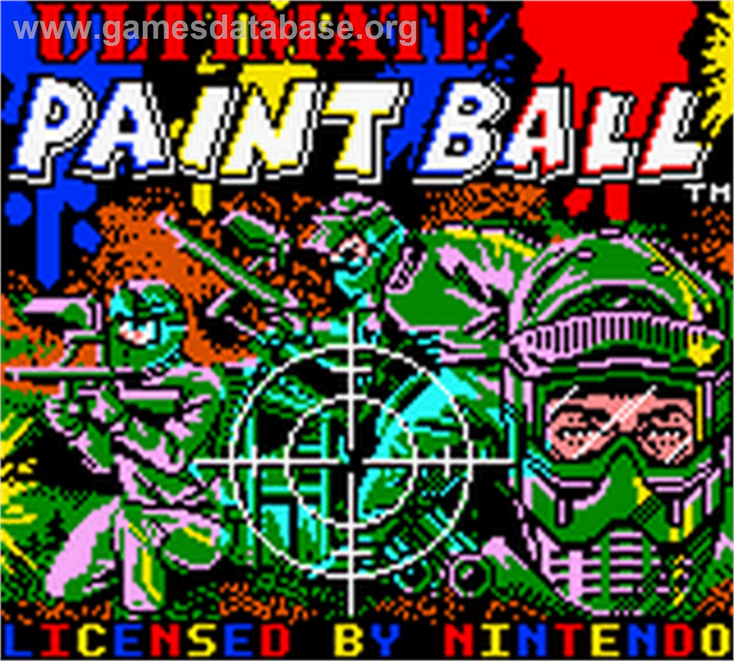 Ultimate Paintball - Nintendo Game Boy Color - Artwork - Title Screen
