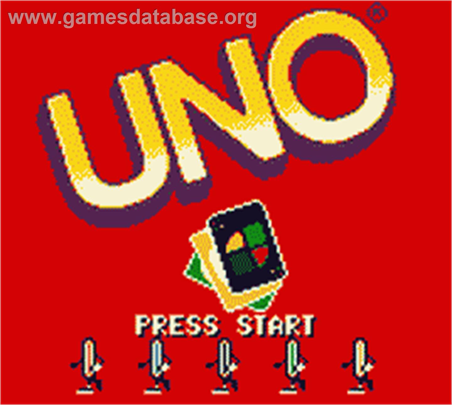Uno - Nintendo Game Boy Color - Artwork - Title Screen