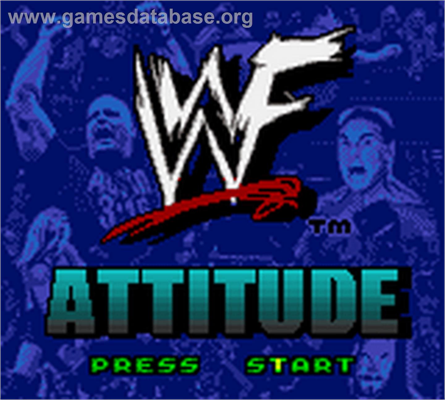 WWF Attitude - Nintendo Game Boy Color - Artwork - Title Screen