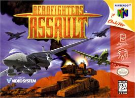 Box cover for Aero Fighters Assault on the Nintendo N64.