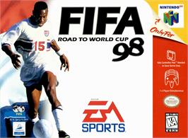 Box cover for FIFA - Road To World Cup 98 on the Nintendo N64.