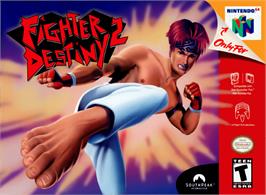 Box cover for Fighter Destiny 2 on the Nintendo N64.