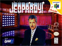 Box cover for Jeopardy! on the Nintendo N64.