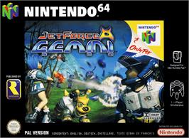 Box cover for Jet Force Gemini on the Nintendo N64.
