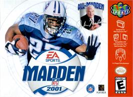 Box cover for Madden Nfl 2001 on the Nintendo N64.
