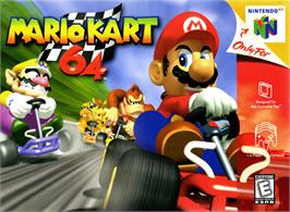 Box cover for Mario Kart 64 on the Nintendo N64.