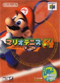 Box cover for Mario Tennis 64 on the Nintendo N64.