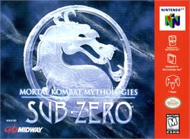 Box cover for Mortal Kombat Mythologies - Sub-zero on the Nintendo N64.
