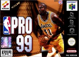 Box cover for NBA Pro 99 on the Nintendo N64.