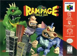 Box cover for Rampage - World Tour on the Nintendo N64.