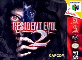 Box cover for Resident Evil 2 on the Nintendo N64.