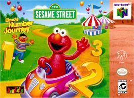 Box cover for Sesame Street - Elmo's Number Journey on the Nintendo N64.