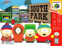Box cover for South Park on the Nintendo N64.