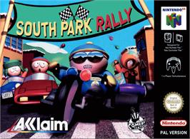 Box cover for South Park Rally on the Nintendo N64.