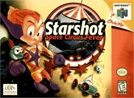 Box cover for Starshot: Space Circus Fever on the Nintendo N64.