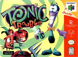 Box cover for Tonic Trouble on the Nintendo N64.