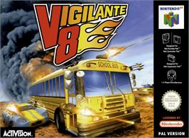 Box cover for Vigilante 8 on the Nintendo N64.