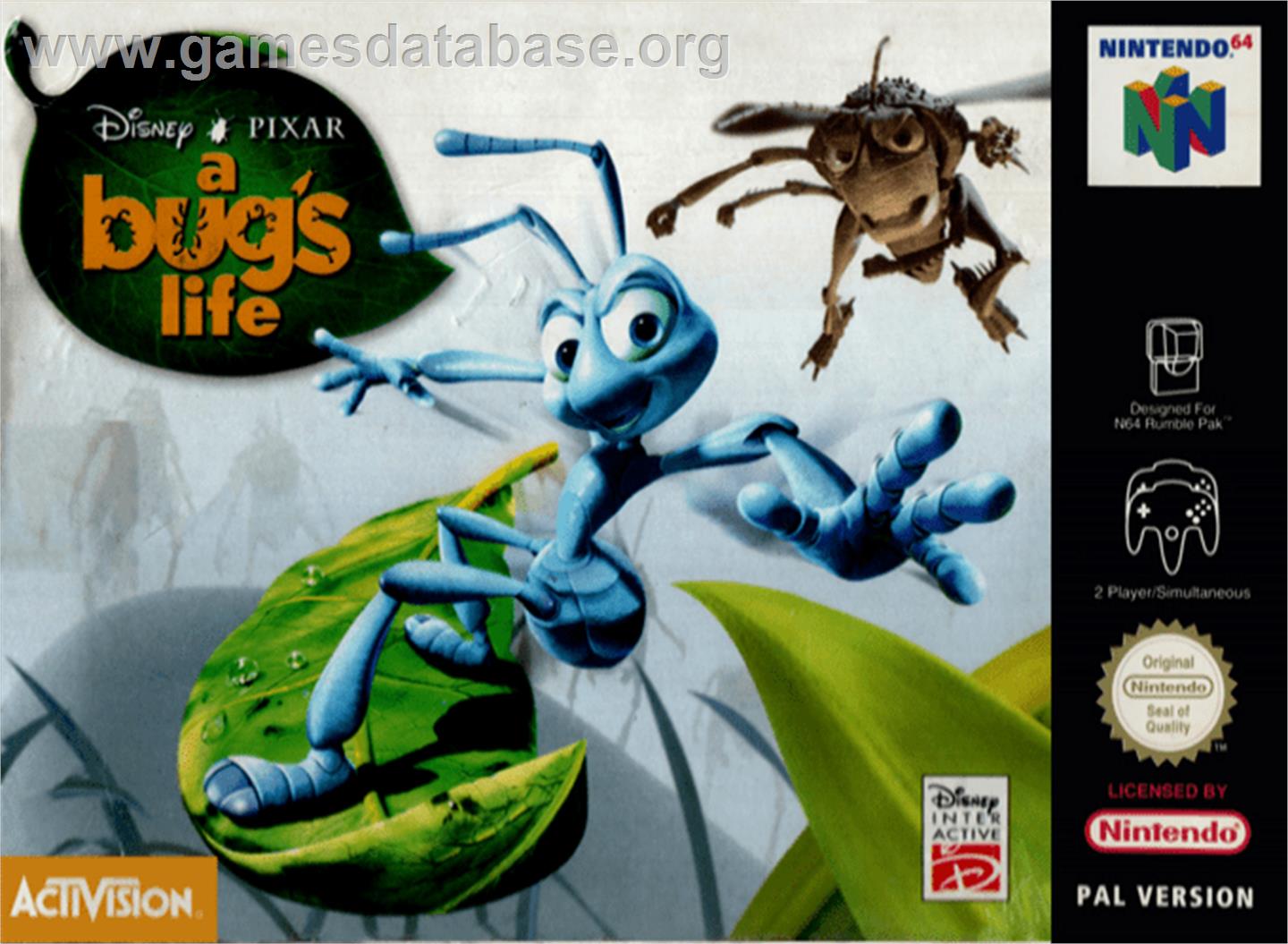 A Bug's Life - Nintendo N64 - Artwork - Box