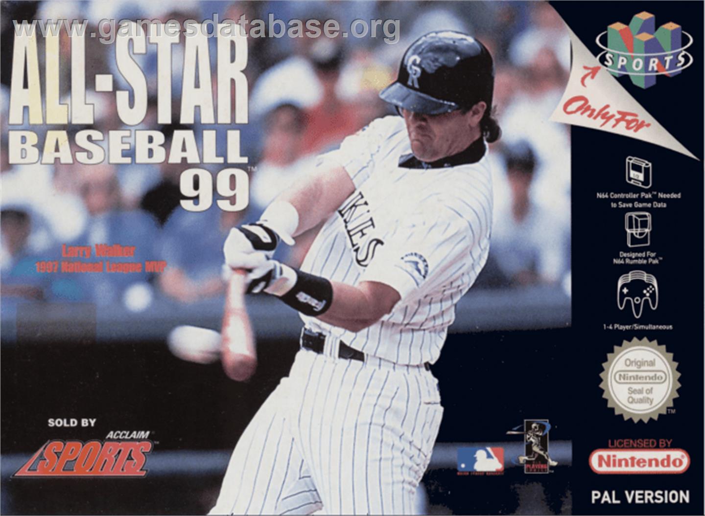 All-Star Baseball '99 - Nintendo N64 - Artwork - Box