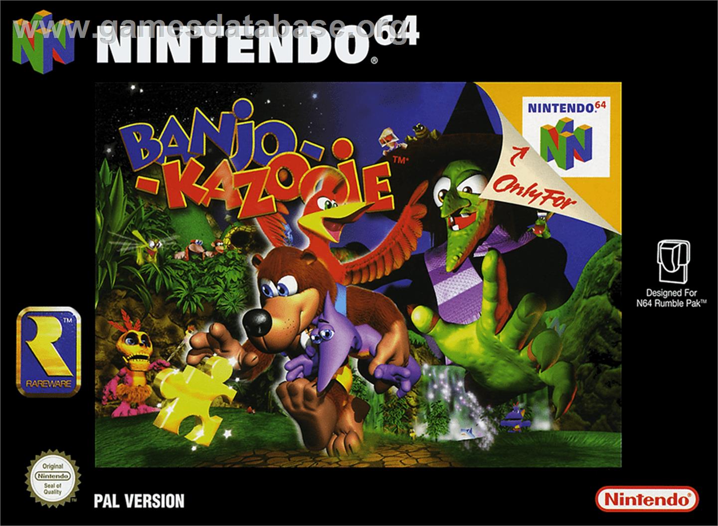 Banjo-Kazooie - Nintendo N64 - Artwork - Box