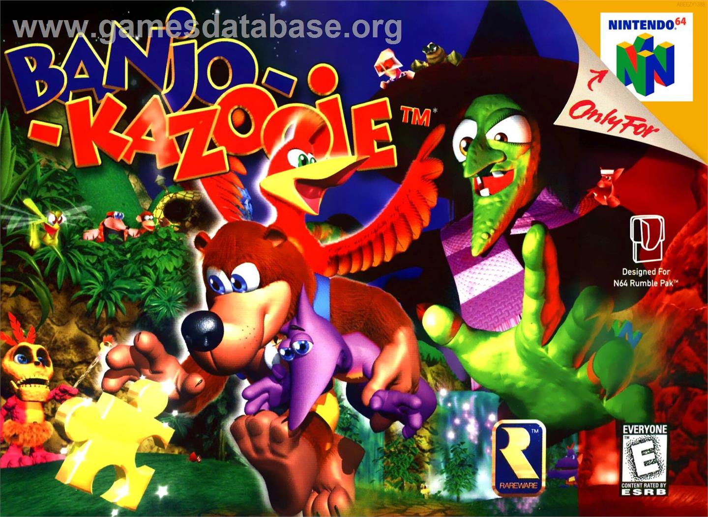 Banjo-kazooie - Nintendo N64 - Artwork - Box
