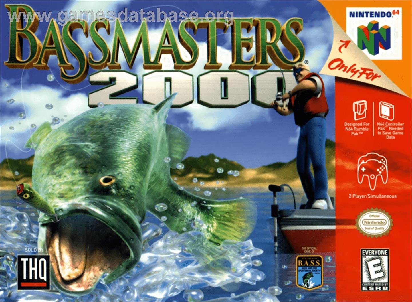 Bassmasters 2000 - Nintendo N64 - Artwork - Box