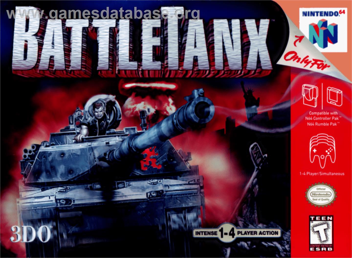 BattleTanx: Global Assault - Nintendo N64 - Artwork - Box