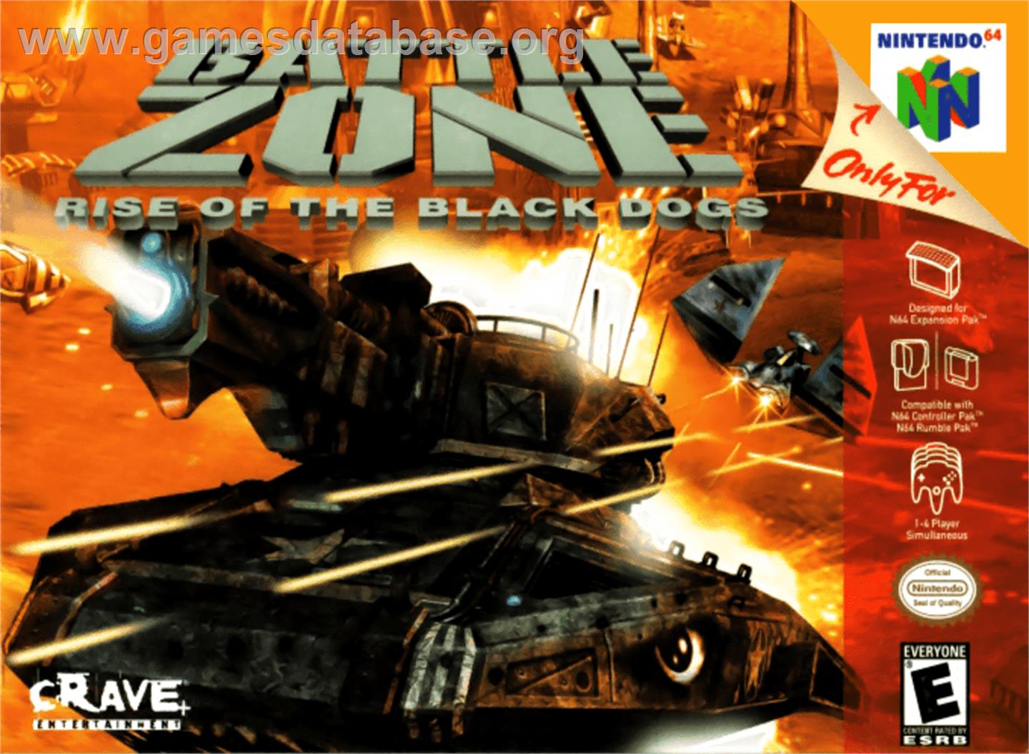 Battle Zone: Rise of the Black Dogs - Nintendo N64 - Artwork - Box