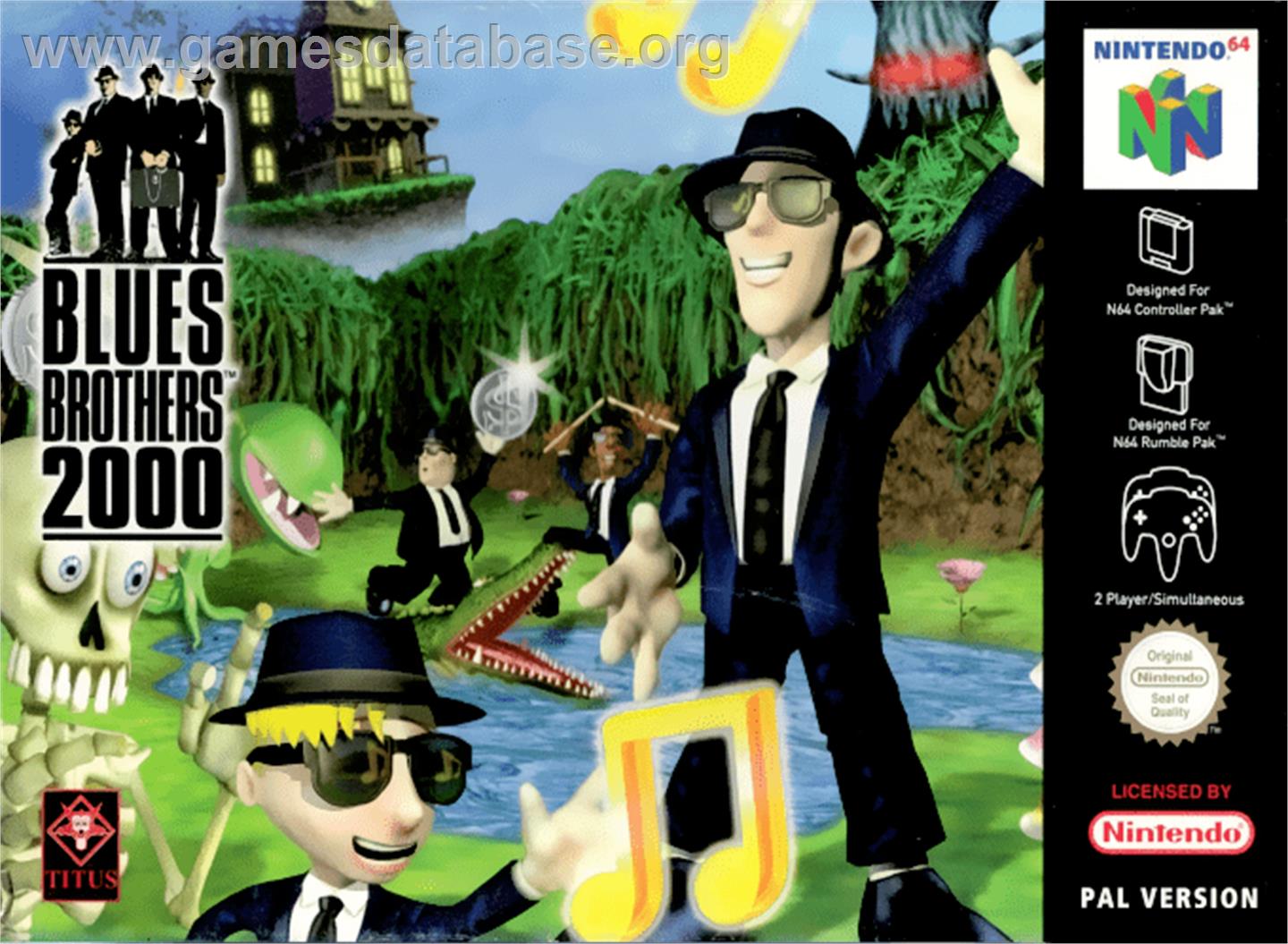 Blues Brothers 2000 - Nintendo N64 - Artwork - Box