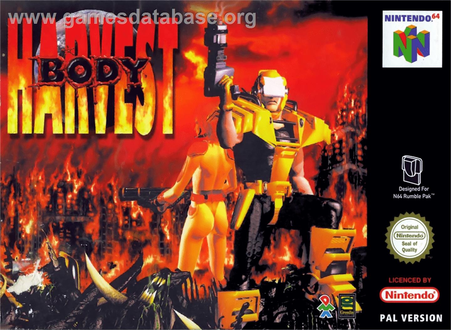 Body Harvest - Nintendo N64 - Artwork - Box