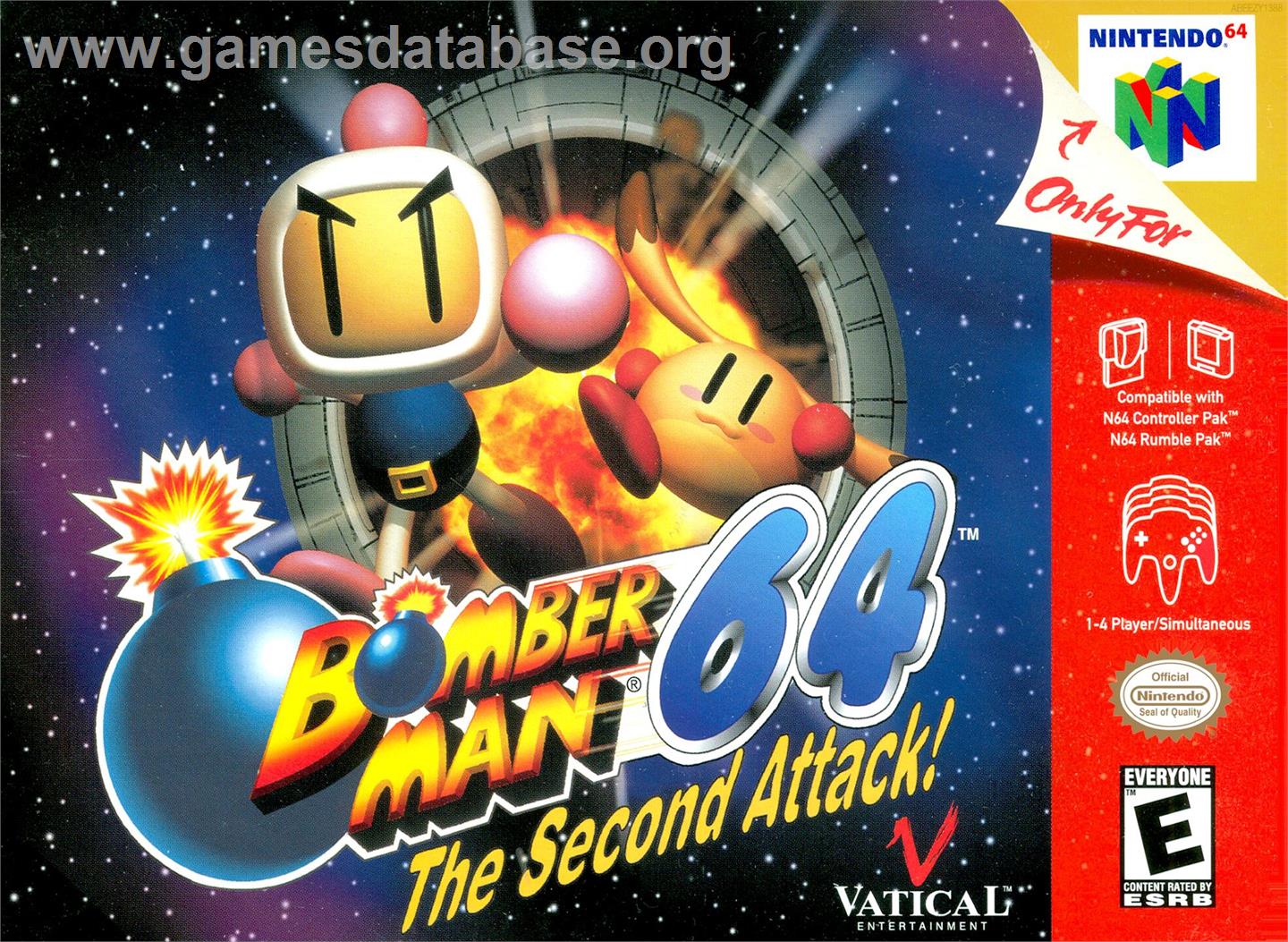 Bomberman 64 - The Second Attack! - Nintendo N64 - Artwork - Box