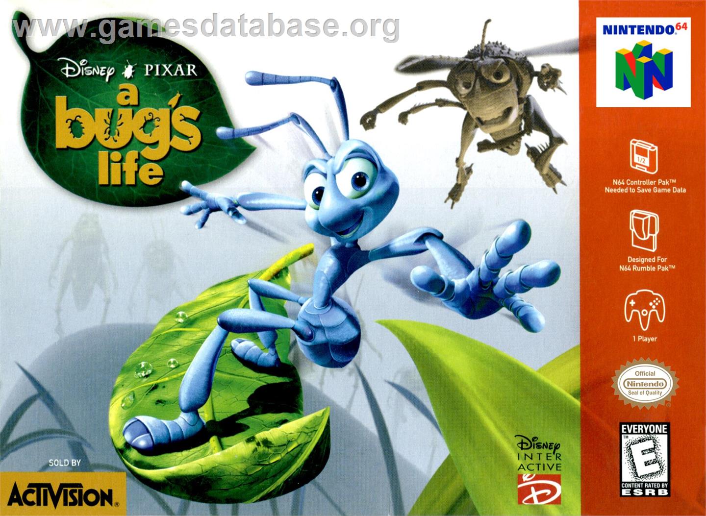 Bug's Life, A - Nintendo N64 - Artwork - Box