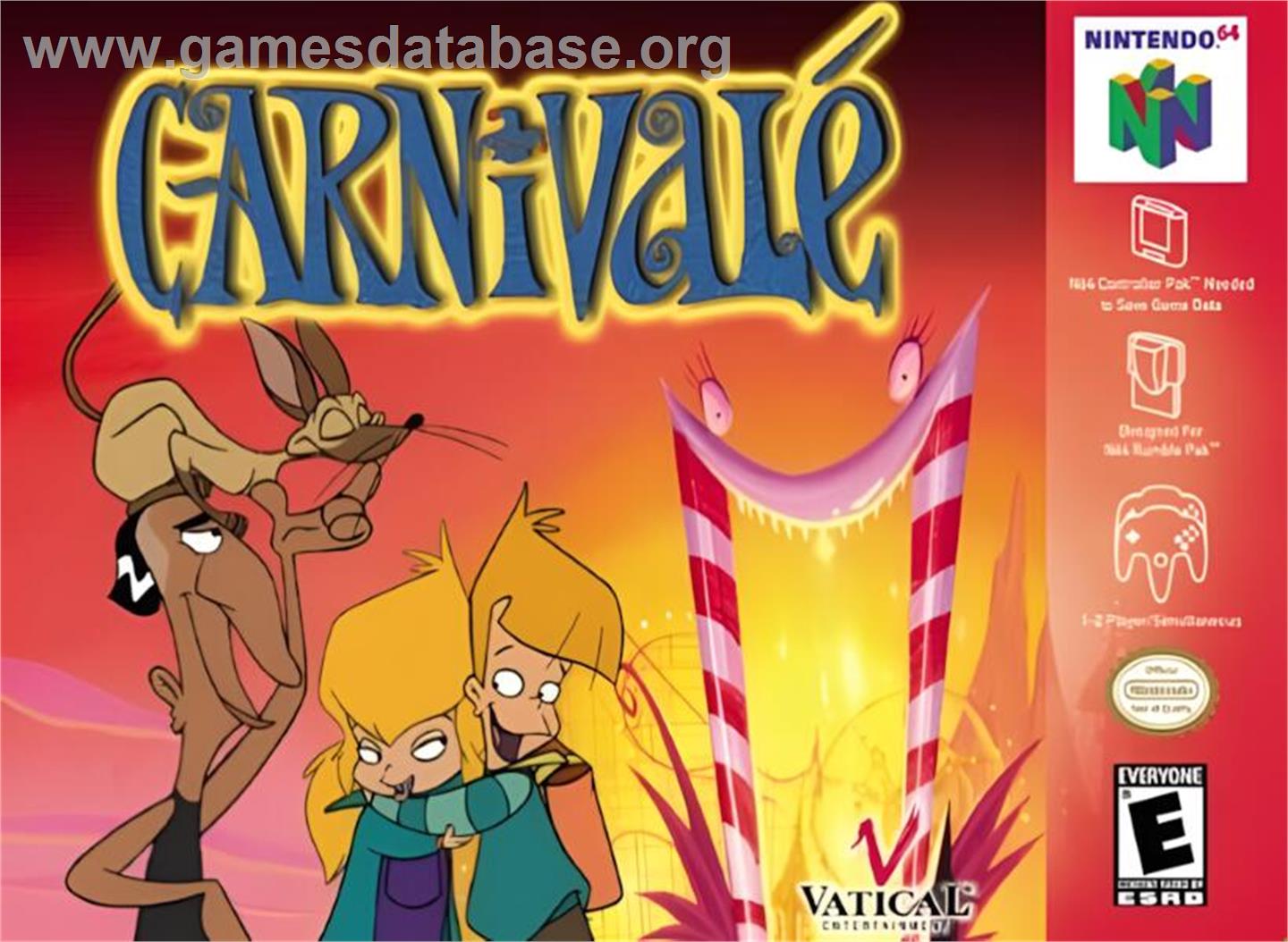 Carnivale - Cenzo's Adventure - Nintendo N64 - Artwork - Box