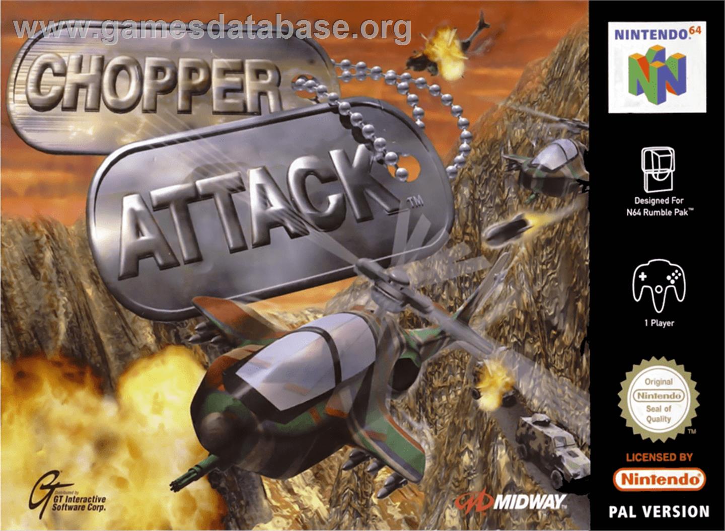Chopper Attack - Nintendo N64 - Artwork - Box