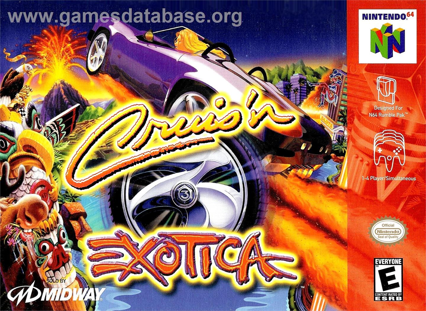 Cruis'n Exotica - Nintendo N64 - Artwork - Box