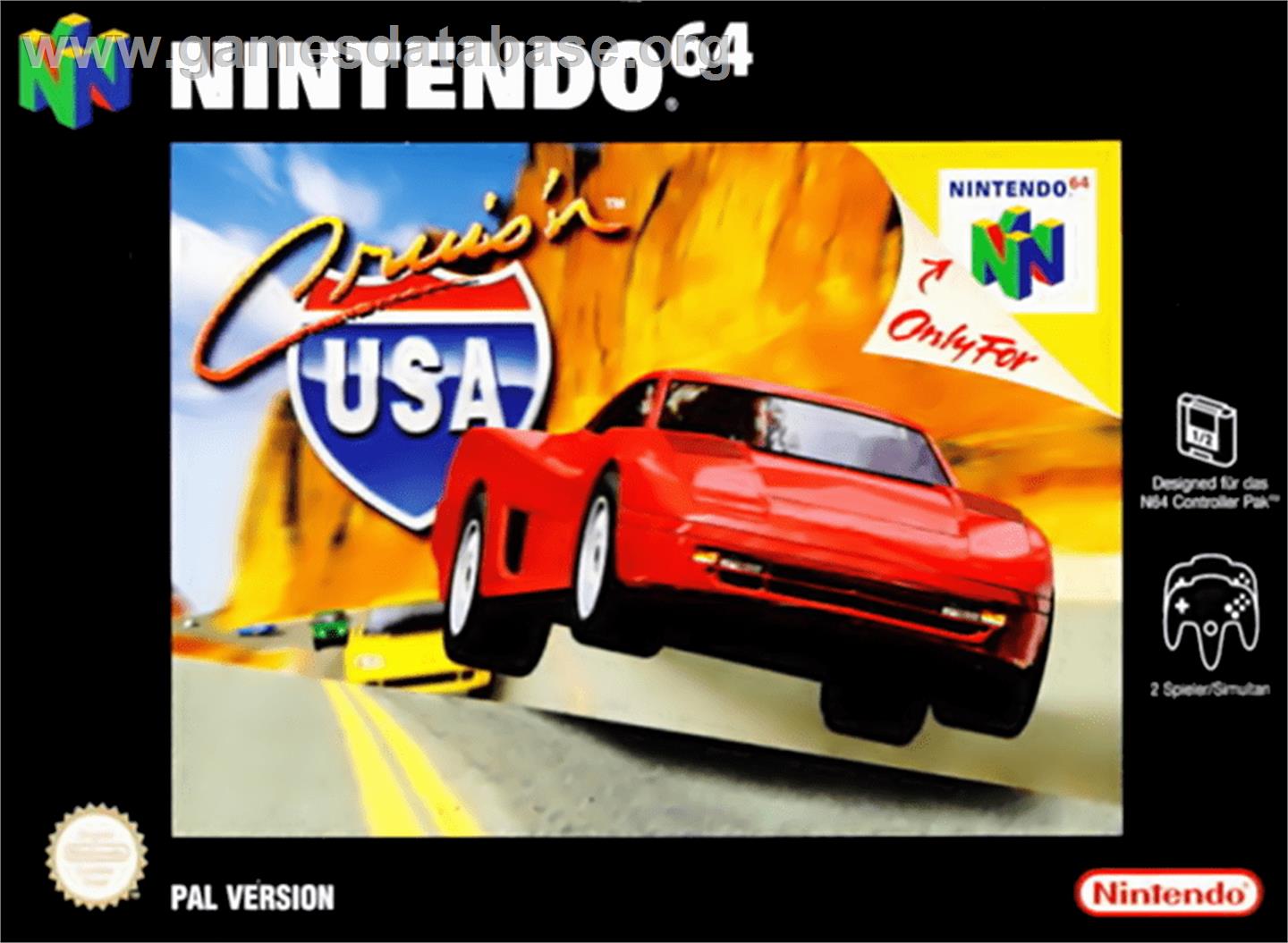 Cruis'n USA - Nintendo N64 - Artwork - Box