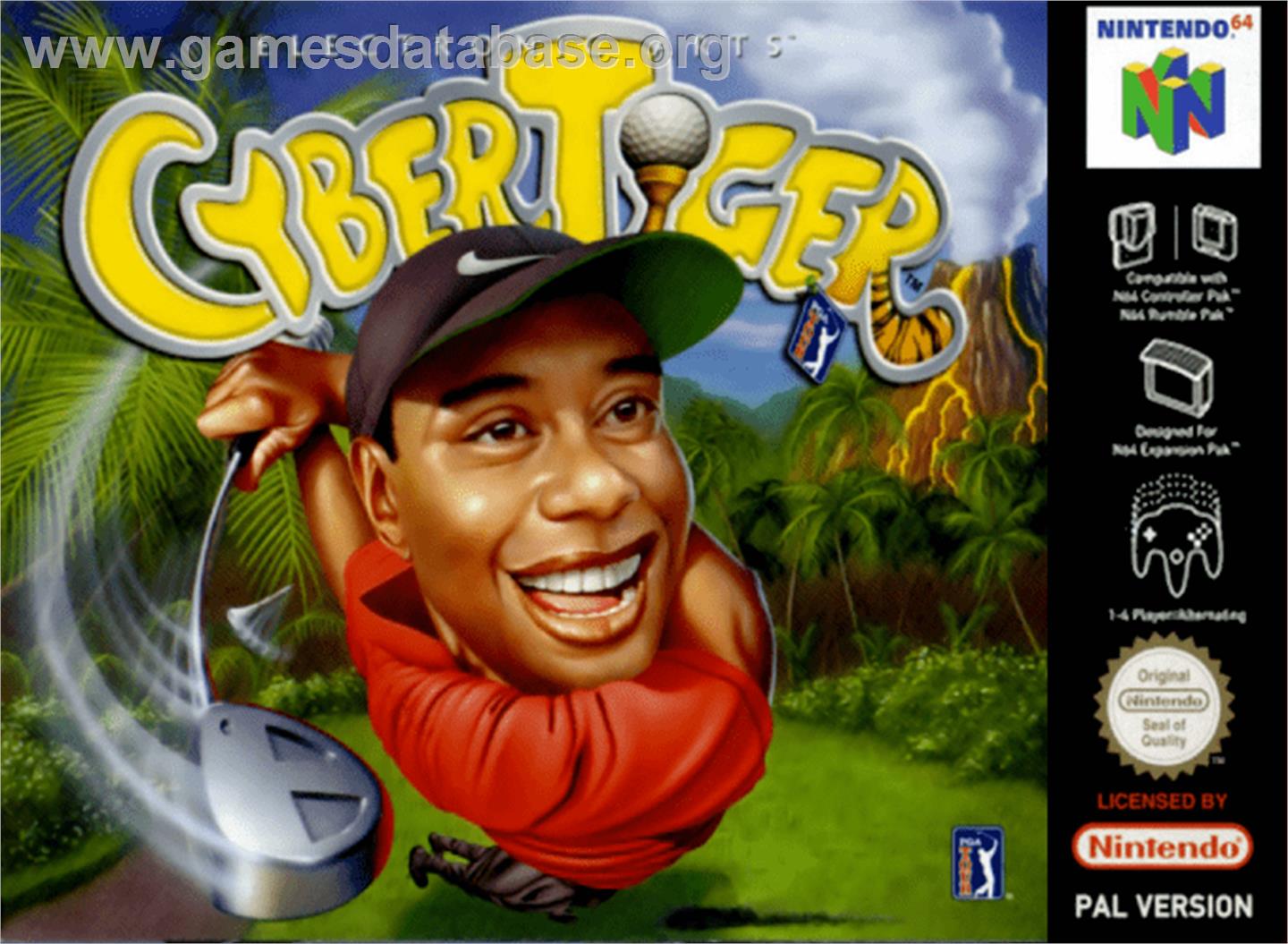 Cyber Tiger - Nintendo N64 - Artwork - Box