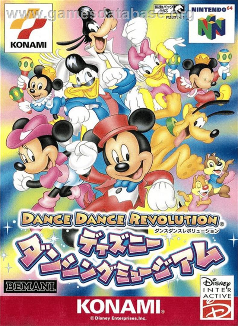 Dance Dance Revolution Disney Dancing Museum - Nintendo N64 - Artwork - Box
