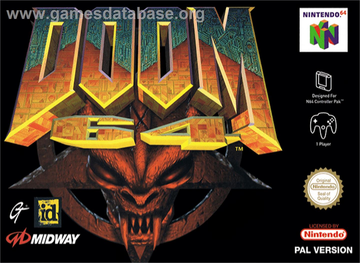 Doom 64 - Nintendo N64 - Artwork - Box