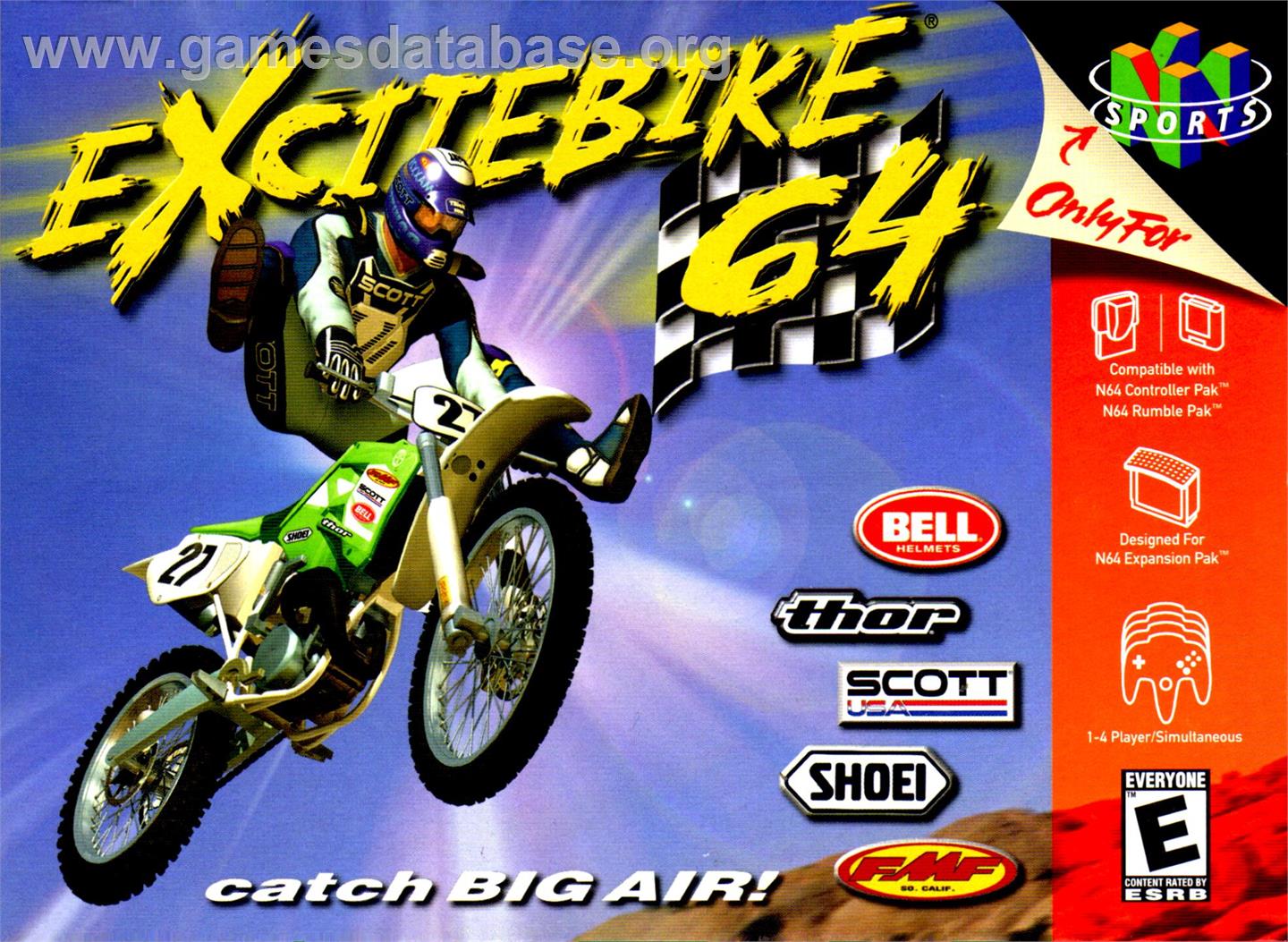 Excitebike 64 - Nintendo N64 - Artwork - Box