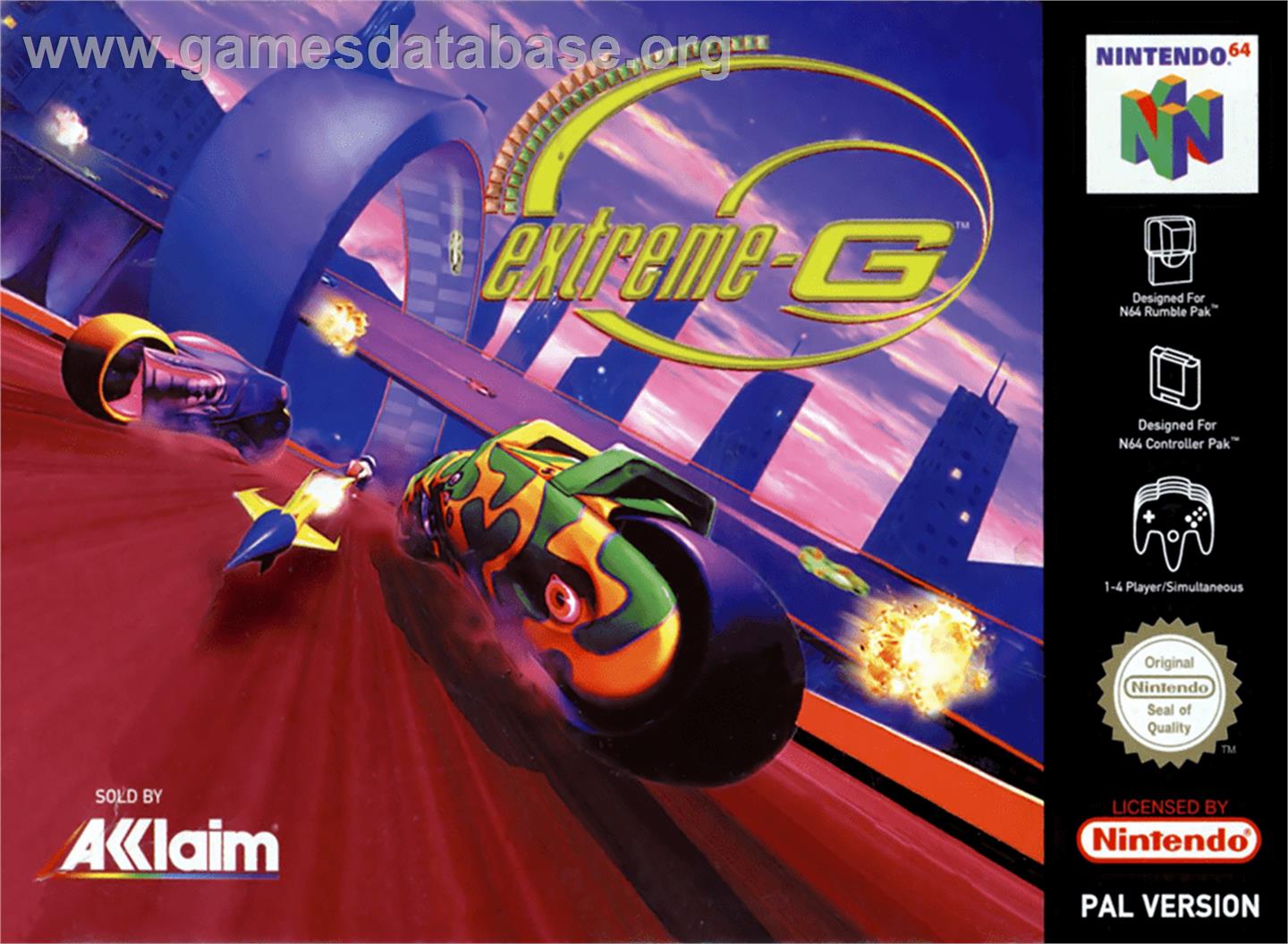 Extreme G - Nintendo N64 - Artwork - Box