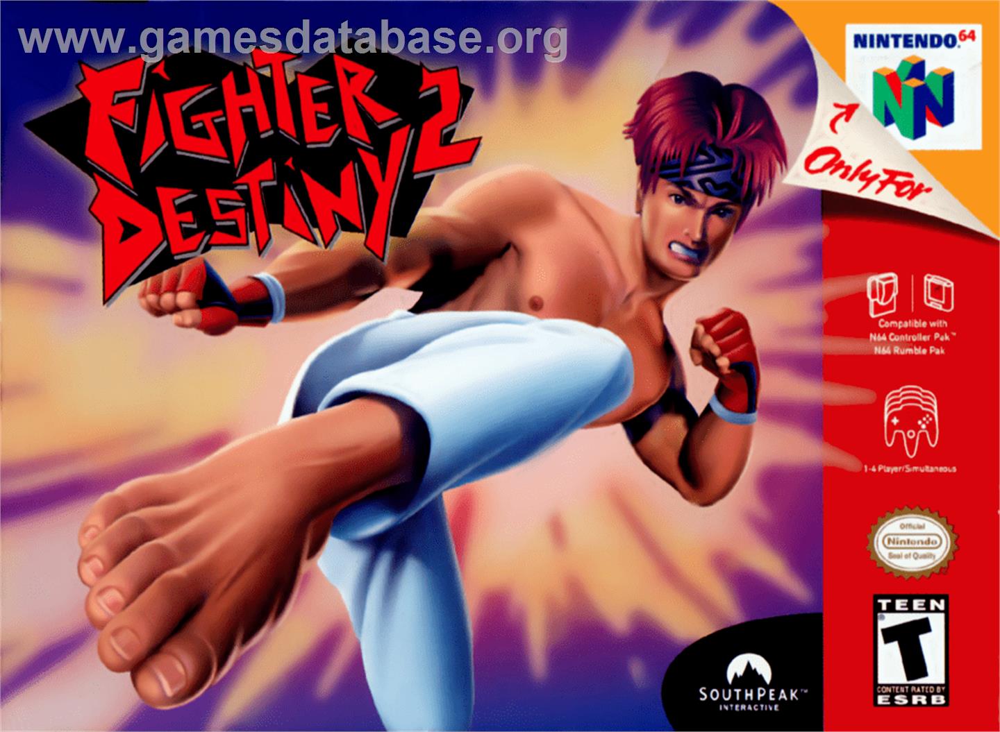 Fighter Destiny 2 - Nintendo N64 - Artwork - Box