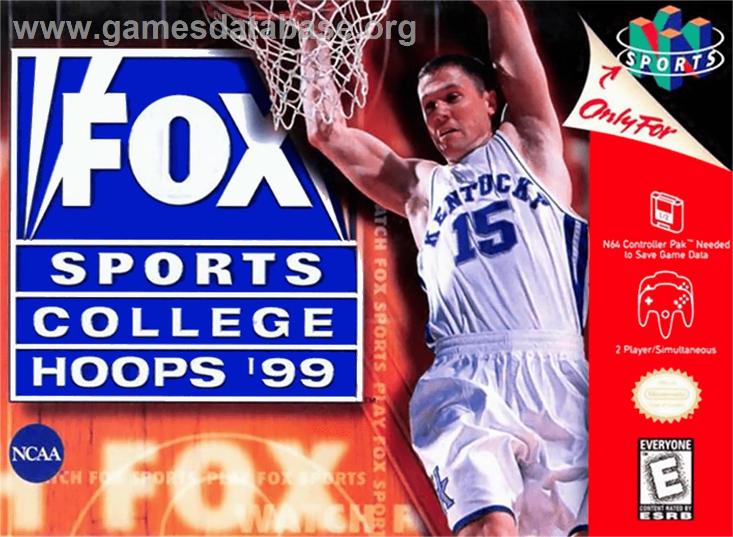 Fox Sports College Hoops '99 - Nintendo N64 - Artwork - Box