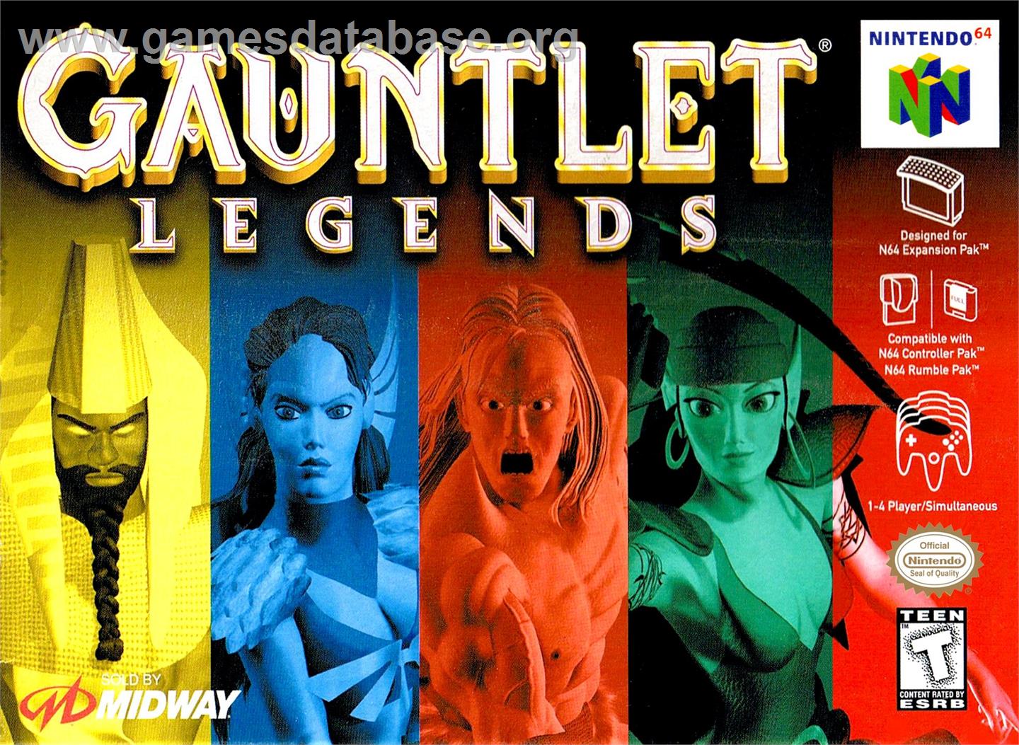 Gauntlet Legends - Nintendo N64 - Artwork - Box