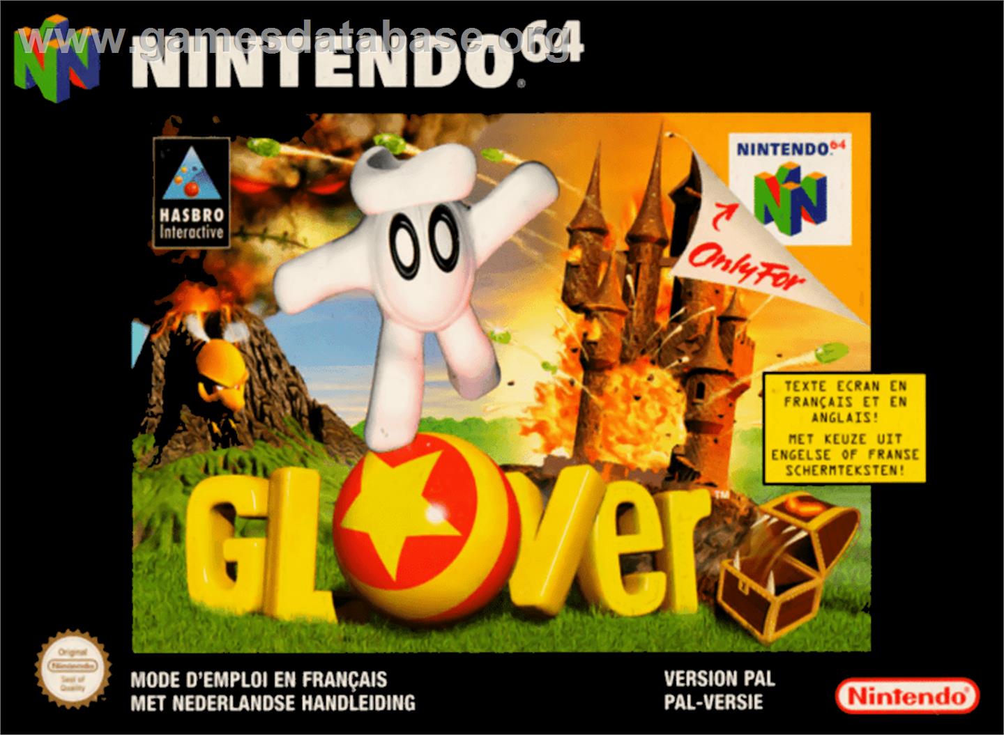 Glover - Nintendo N64 - Artwork - Box